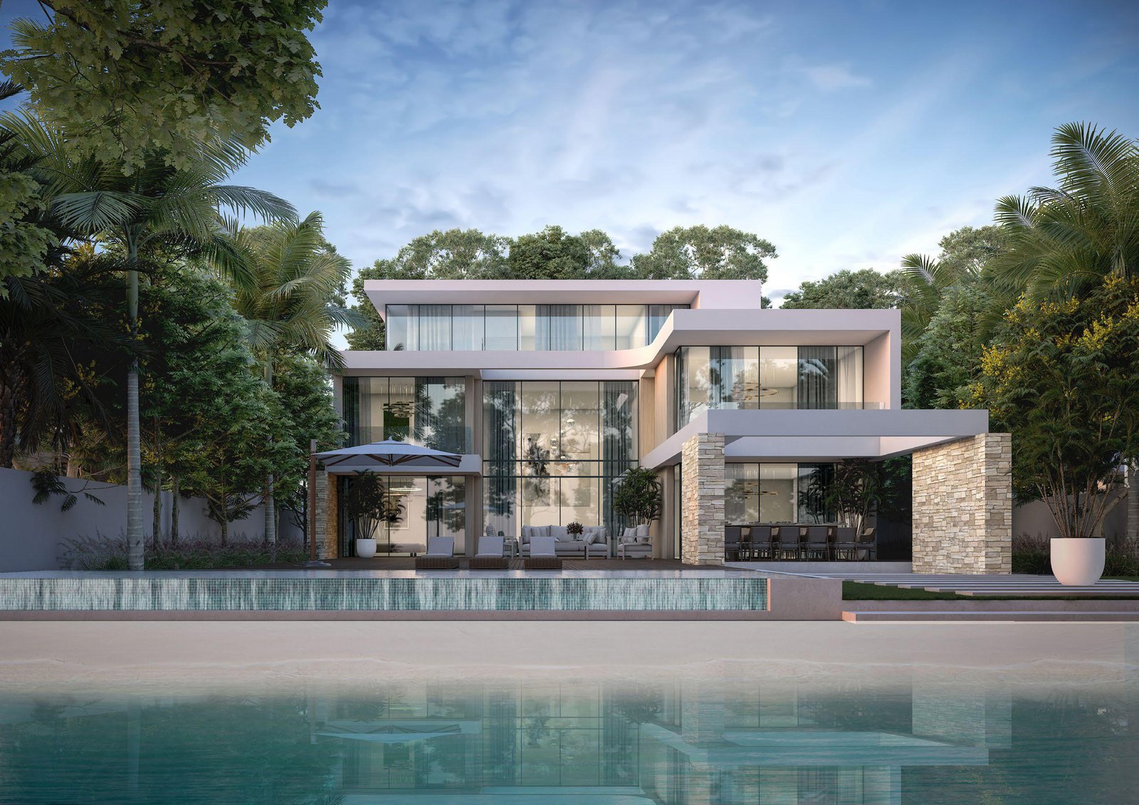 Sobha Siniya Island Villas with luxurious sea-facing homes and panoramic lagoon waterfront views